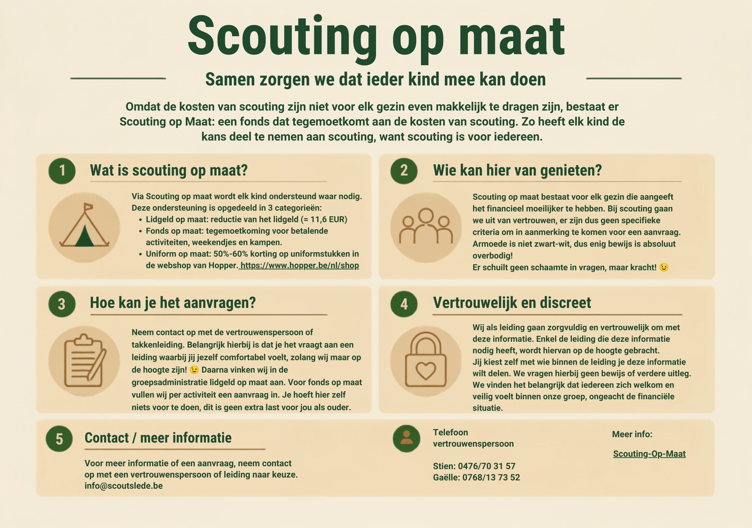 Infobrochure Scouting op maat